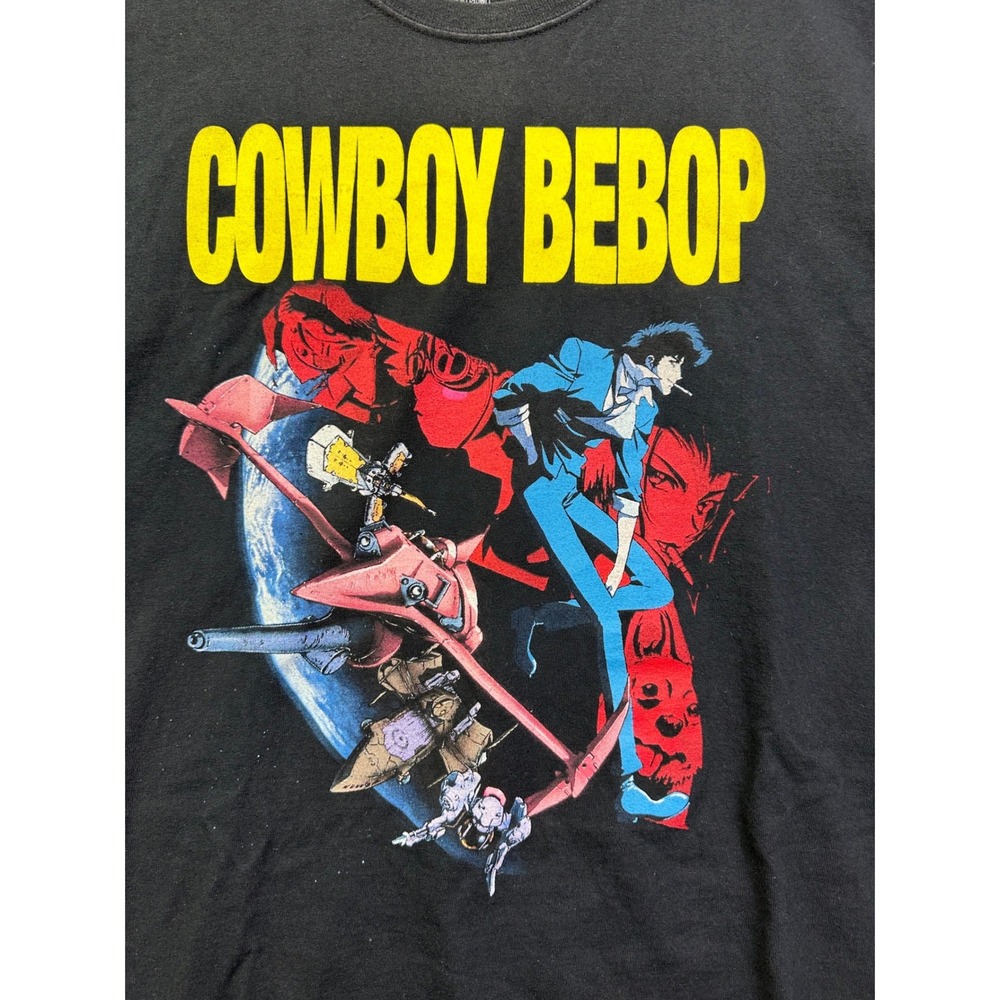 Cowboy Bebop Anime‎ Graphic T-Shirt Black Spike Spiegel Funimation Men's Large